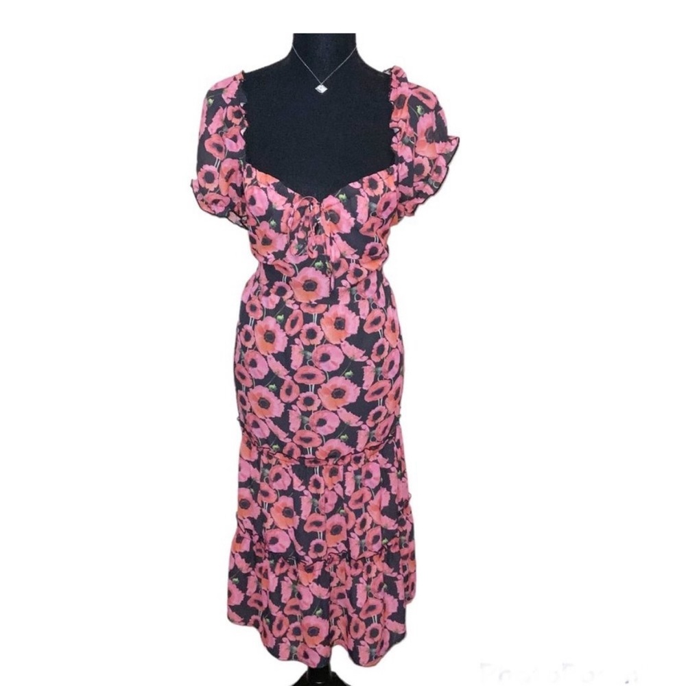 Boohoo floral maxi dress